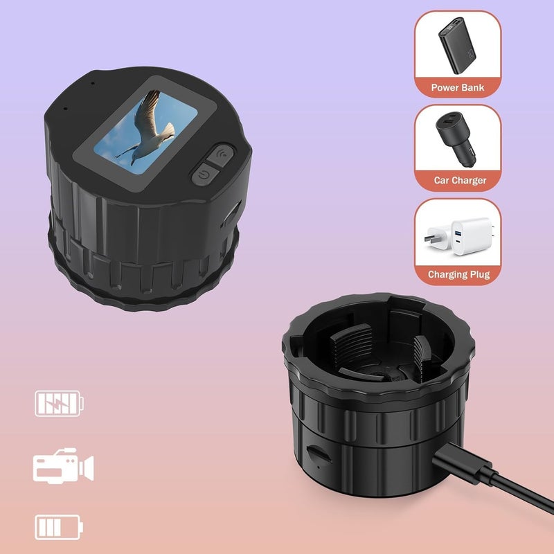 Unalace 64GB Digital Eyepiece Telescope Camera with 2K HD Video & WiFi - Telescope Microscope Accessory, 25-50mm Eyepiece Adapter, Live View Screen, App Control, Perfect for Astrophotography, Birds Watching - Image 5